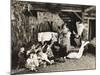 Children Receiving Christmas Presents from Santa Claus-null-Mounted Photo