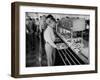 Children Receiving Food at the School Cafeteria-Ed Clark-Framed Photographic Print