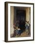 Children Receiving their Breakfast-Ferdinand Georg Waldmuller-Framed Giclee Print