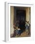 Children Receiving their Breakfast-Ferdinand Georg Waldmuller-Framed Giclee Print