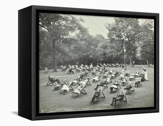 Children Resting in Deck Chairs, Bostall Woods Open Air School, London, 1907-null-Framed Stretched Canvas