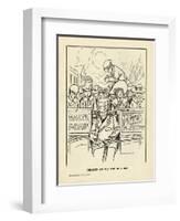 Children Ride on the Top Deck of an Open Omnibus-Charles Robinson-Framed Art Print