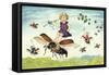 Children Riding Bees-null-Framed Stretched Canvas