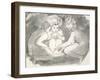 Children Round a Fire-William Blake-Framed Giclee Print