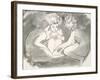 Children Round a Fire-William Blake-Framed Giclee Print