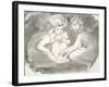 Children Round a Fire-William Blake-Framed Giclee Print