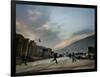 Children Run Across the Street as Spring Temperatures Return to Kabul-null-Framed Photographic Print