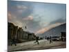 Children Run Across the Street as Spring Temperatures Return to Kabul-null-Mounted Photographic Print