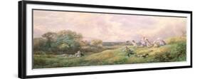 Children Running Down a Hill-Myles Birket Foster-Framed Giclee Print