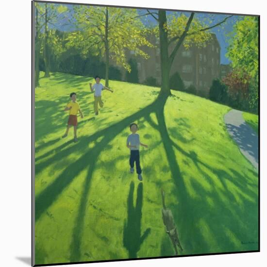 Children Running in the Park, Derby, 2002-Andrew Macara-Mounted Giclee Print