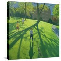 Children Running in the Park, Derby, 2002-Andrew Macara-Stretched Canvas