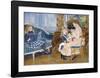 Children's Afternoon at Wargemont, 1884-Pierre-Auguste Renoir-Framed Premium Giclee Print