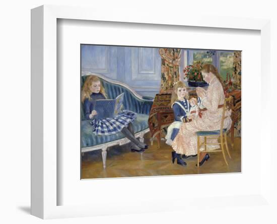 Children’s Afternoon at Wargemont, 1884-Pierre-Auguste Renoir-Framed Art Print