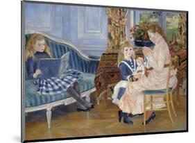 Children’s Afternoon at Wargemont, 1884-Pierre-Auguste Renoir-Mounted Art Print