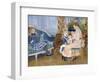 Children's Afternoon at Wargemont-Pierre-Auguste Renoir-Framed Giclee Print