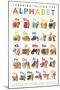Children's American Sign Language Alphabet-Gerard Aflague Collection-Mounted Poster
