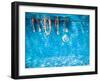 Children's and Adults Legs Underwater in the Swimming Pool-Kateryna Mostova-Framed Photographic Print