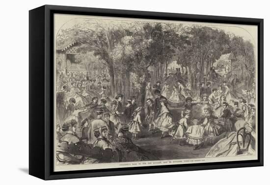 Children's Ball in the Pre Catalan, Bois De Boulogne, Paris-Jules Pelcoq-Framed Stretched Canvas