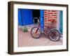 Children's Bicycle in Puerto Vallarta, The Colonial Heartland, Mexico-Tom Haseltine-Framed Photographic Print