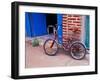 Children's Bicycle in Puerto Vallarta, The Colonial Heartland, Mexico-Tom Haseltine-Framed Photographic Print