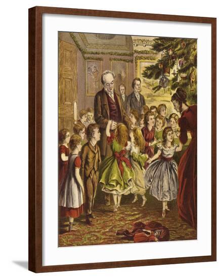 Children's Christmas Party--Framed Giclee Print