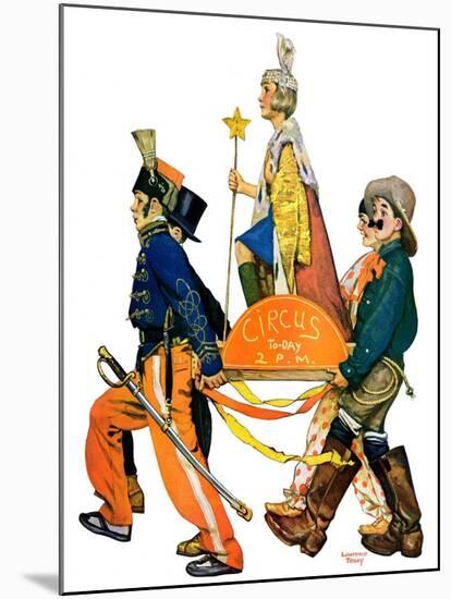 "Children's Circus Parade,"May 18, 1929-Lawrence Toney-Mounted Giclee Print