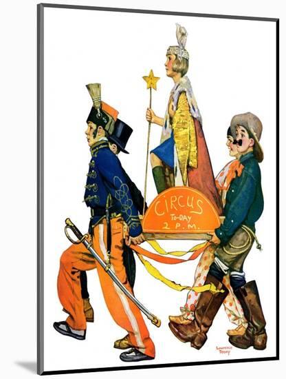 "Children's Circus Parade,"May 18, 1929-Lawrence Toney-Mounted Giclee Print