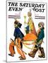 "Children's Circus Parade," Saturday Evening Post Cover, May 18, 1929-Lawrence Toney-Mounted Giclee Print