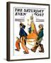 "Children's Circus Parade," Saturday Evening Post Cover, May 18, 1929-Lawrence Toney-Framed Giclee Print