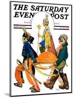 "Children's Circus Parade," Saturday Evening Post Cover, May 18, 1929-Lawrence Toney-Mounted Giclee Print