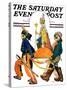 "Children's Circus Parade," Saturday Evening Post Cover, May 18, 1929-Lawrence Toney-Stretched Canvas