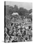 Children's Coronation Fete in Victoria Park, 1902-George Soper-Stretched Canvas