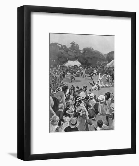 Children's Coronation Fete in Victoria Park, 1902-George Soper-Framed Art Print