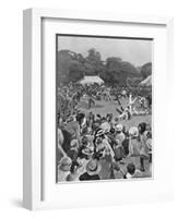 Children's Coronation Fete in Victoria Park, 1902-George Soper-Framed Art Print