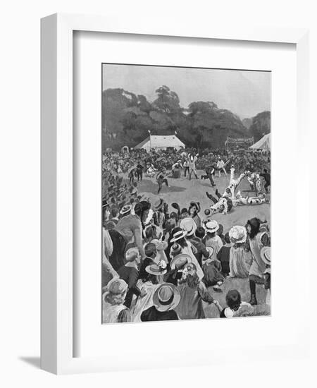 Children's Coronation Fete in Victoria Park, 1902-George Soper-Framed Art Print