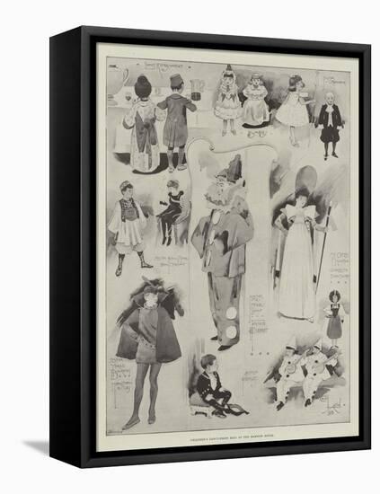 Children's Fancy-Dress Ball at the Mansion House-Cecil Aldin-Framed Stretched Canvas