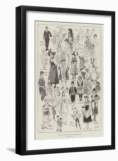 Children's Fancy Dress Ball at the Mansion House-Phil May-Framed Giclee Print