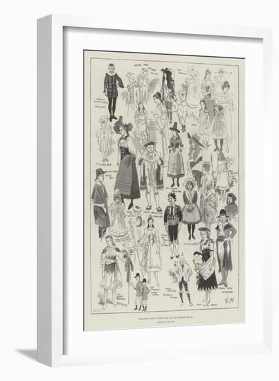 Children's Fancy Dress Ball at the Mansion House-Phil May-Framed Giclee Print