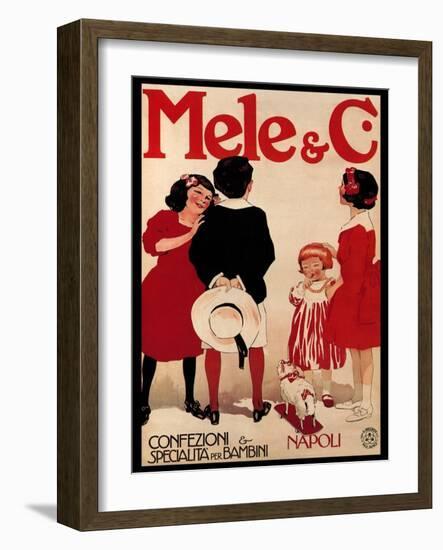 Children's Fashion at Mele-Aleardo Terzi-Framed Art Print