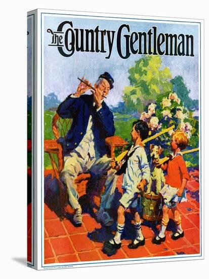 "Children's Fourth of July Parade," Country Gentleman Cover, July 1, 1927-William Meade Prince-Stretched Canvas