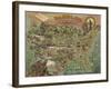 Children's Game Board with Map of America-null-Framed Giclee Print