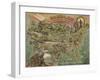 Children's Game Board with Map of America-null-Framed Giclee Print