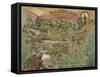 Children's Game Board with Map of America-null-Framed Stretched Canvas