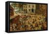 Children's Games, 1560-Pieter Bruegel the Elder-Framed Stretched Canvas