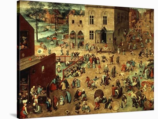 Children's Games, 1560-Pieter Bruegel the Elder-Stretched Canvas