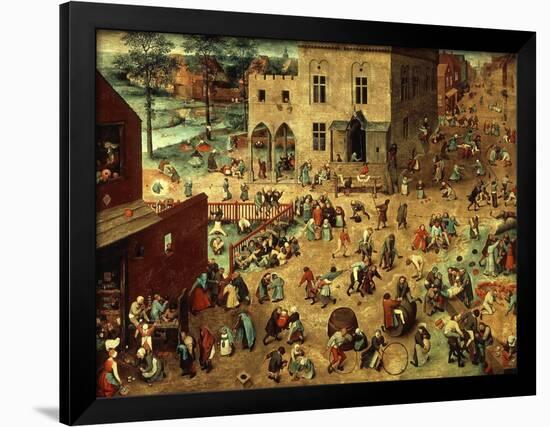 Children's Games, 1560-Pieter Bruegel the Elder-Framed Giclee Print