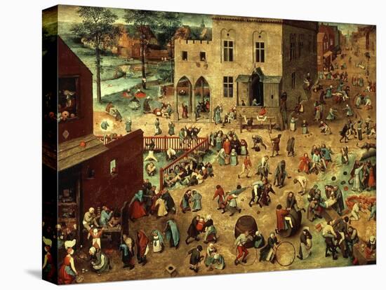 Children's Games, 1560-Pieter Bruegel the Elder-Stretched Canvas