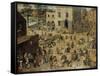 Children's Games, c.1560-Pieter Bruegel the Elder-Framed Stretched Canvas