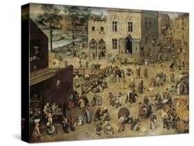 Children's Games, c.1560-Pieter Bruegel the Elder-Stretched Canvas