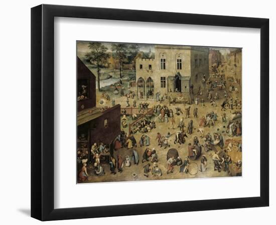 Children's Games, c.1560-Pieter Bruegel the Elder-Framed Giclee Print